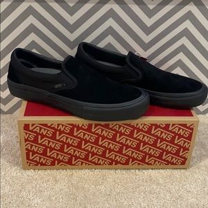 Black slip on vans